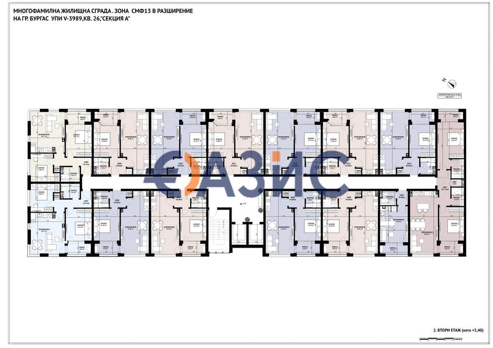 Апартамент с 2 спални в нов комплекс "Смокините-5", Бургас, 111.03 кв. м, #33988258