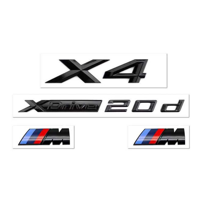Set embleme BMW X4 xdrive 20d M / emblema stema sigla sticker scris
