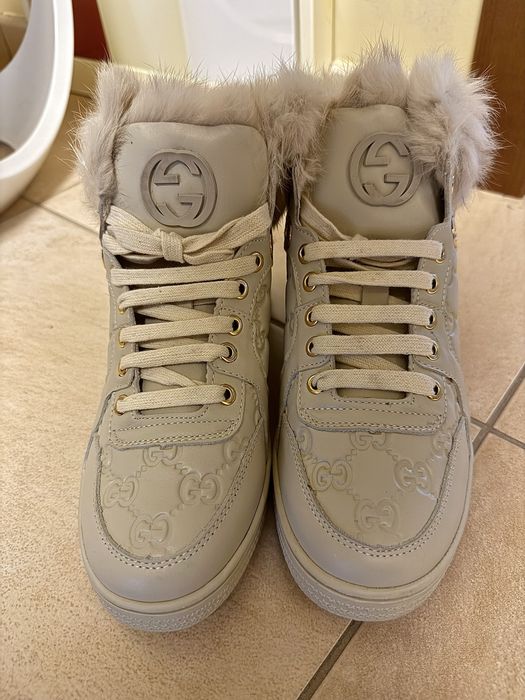 Бежови обувки есен - зима, размер 38