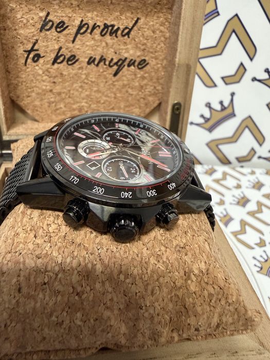 Ceas Holzkern "Marble & Black"