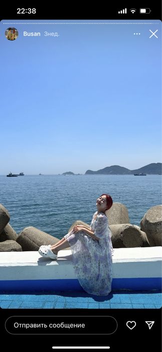 Продам красивое летнее платье из Кореи