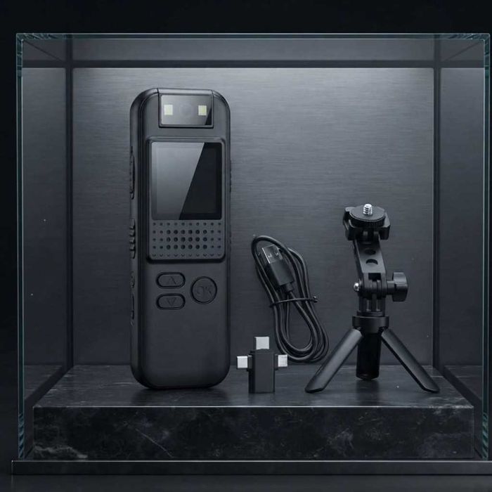 Мини Body камера CS08 Full HD 1080P с аудио, въртящ се обектив 180°, нощно виждане и клипс