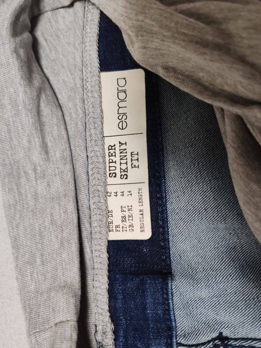 Blugi gravide esmara marime 42 albastru skinny 1+1 cadou