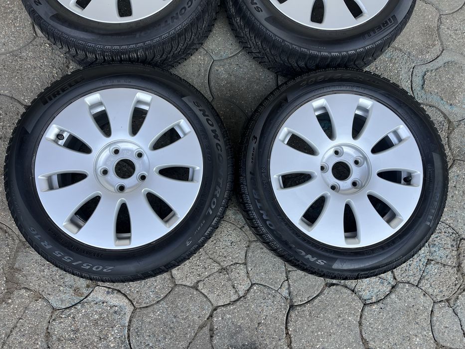 Jante aliaj 5x112mm, anvelope 205/55 R16 Audi A3, A4, Seat, Skoda, VW