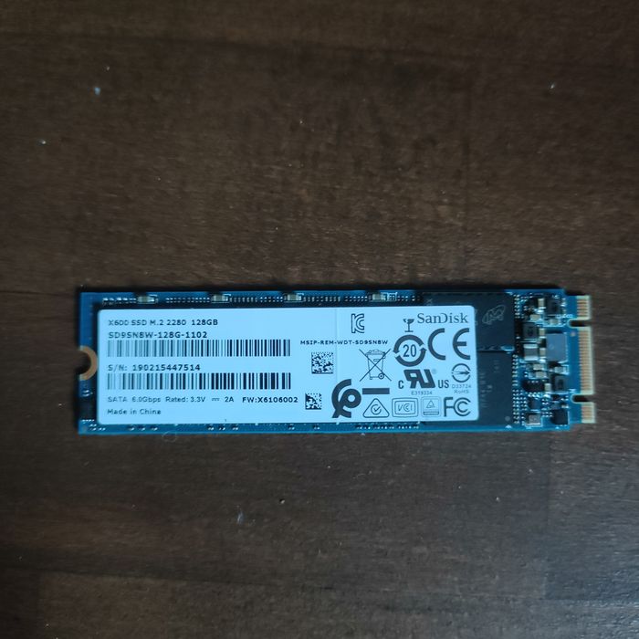 SanDisk X600 128 GB M.2 2280 SATA