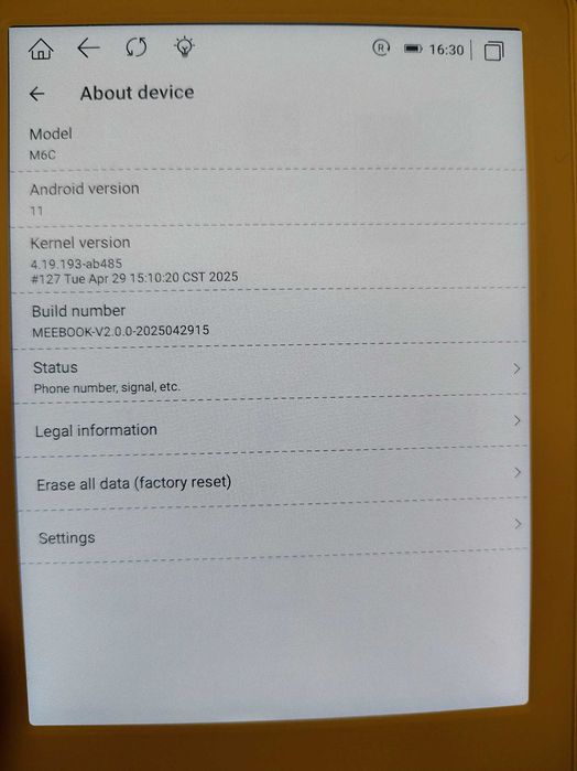 Ebook Reader Color - Meebook Android 11 / wifi