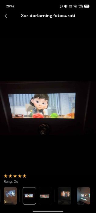 Smart Proyektor HY300 Android 11,4K. Wi.Fi