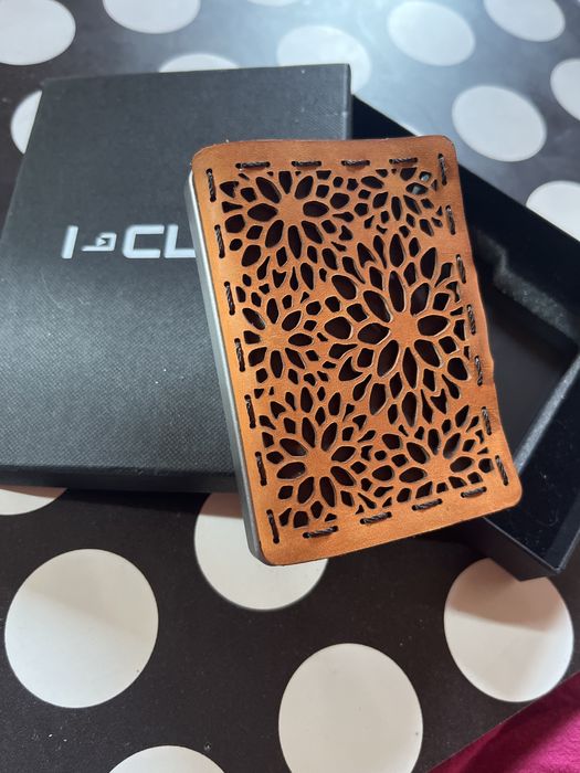 I-CLIP Original Beach Club "Sandflower"  Портмоне от Естествена кожа