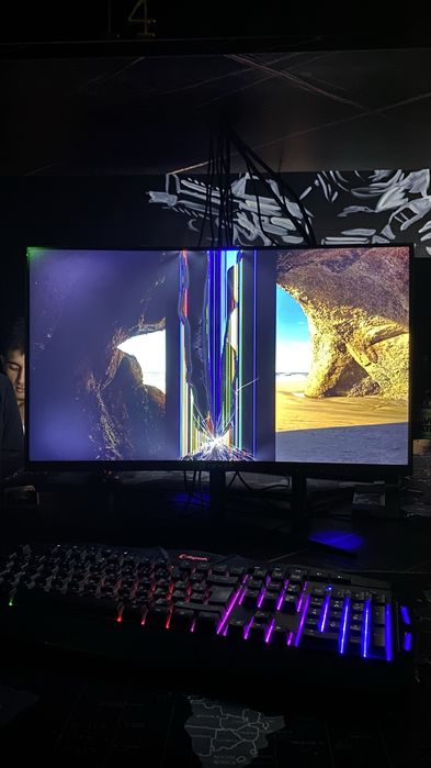 Ekrani sinib qogan monitor Immer 24