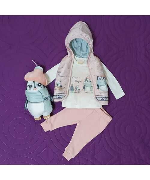 Set 3 piese , vesta , bluza maneca lunga si pantaloni