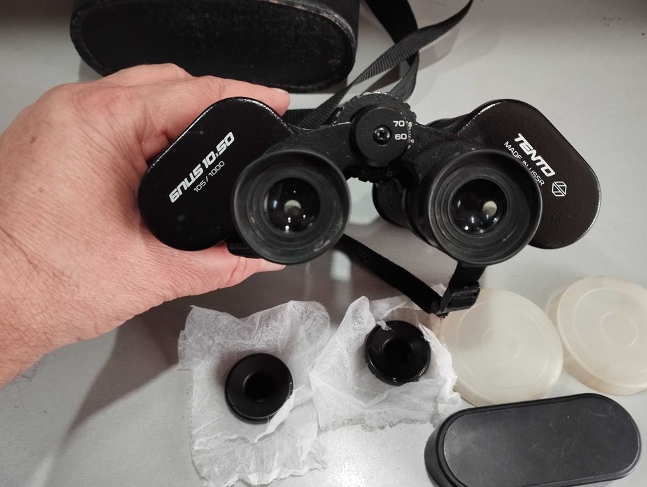 ТОП  Съветски Бинокъл БПЦ 10 х 50 --TENTO--MADE IN СССР