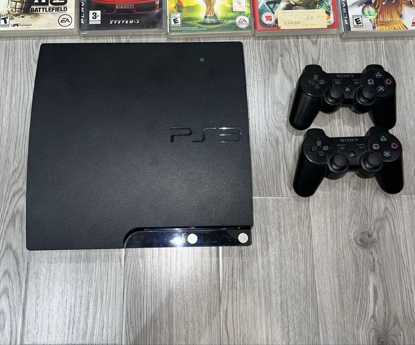 playstation 3 slim ideal 2 ta pult va 13 ta original diskli uyini bn