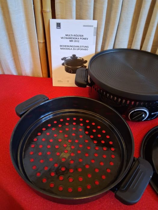 Cuptor multifuncțional Stöckli pentru castane, grătar si clătite.