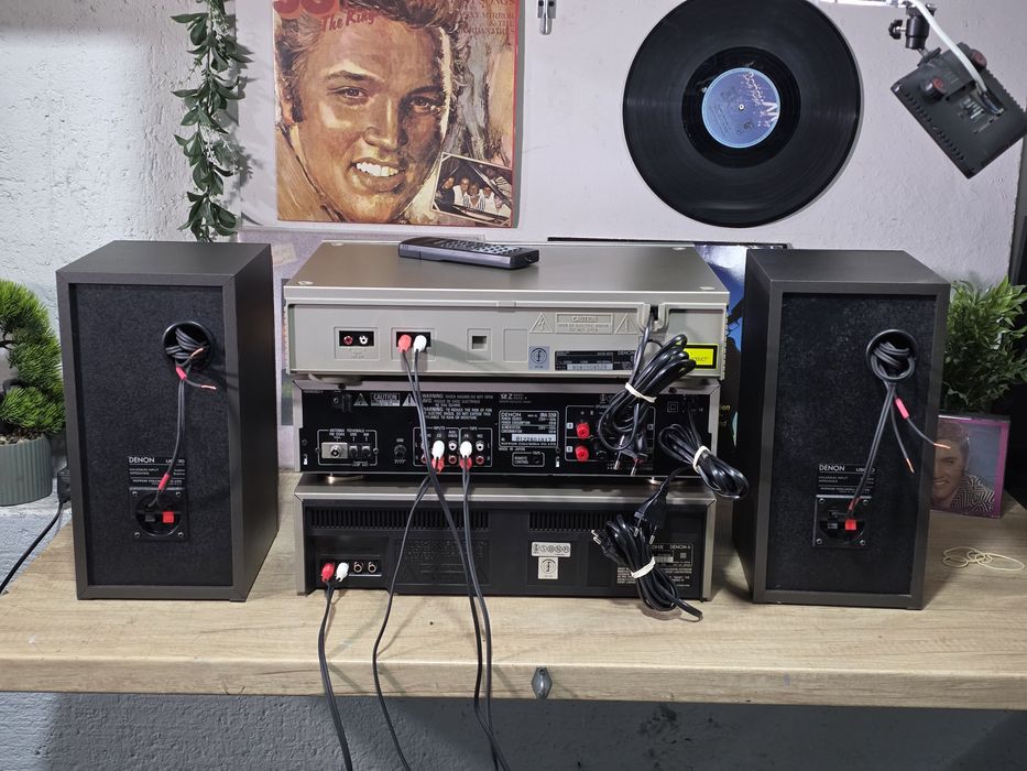 Linie audio DENON, deck dr-m30hx, 3 head, receiver, cd player, boxe