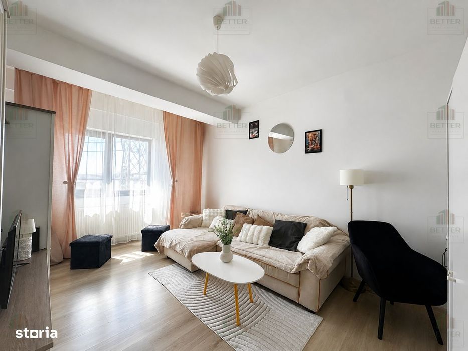 Apartament 2 camere -mobiat-utilat -loc de parcare, Popesti-Leordeni