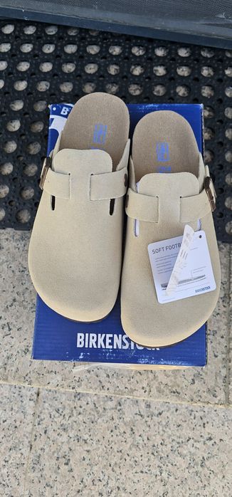 Birkenstock boston size 38 khaki bej