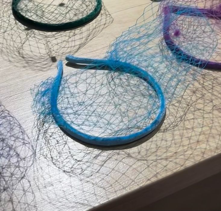 Новый ободок с вуалью от Gakku