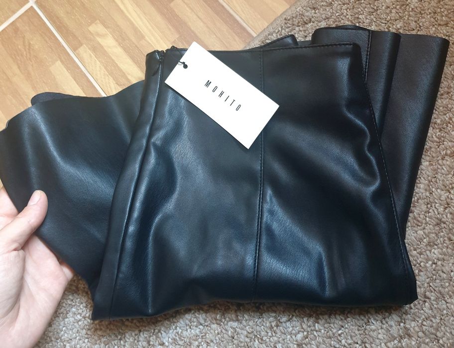 Fusta imitație piele MOHITO noua cu etichetă fusta piele