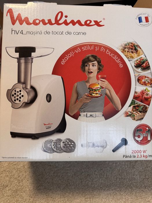 Masina electrica de tocat carne, Moulinex, 2000W