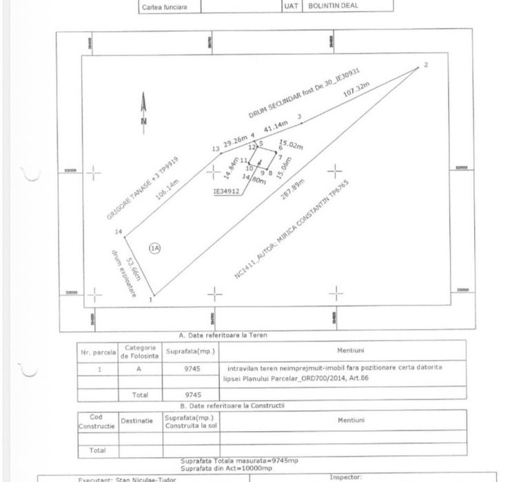 Teren intravilan | Bolintin Deal | langa autostrada | km 23 A1
