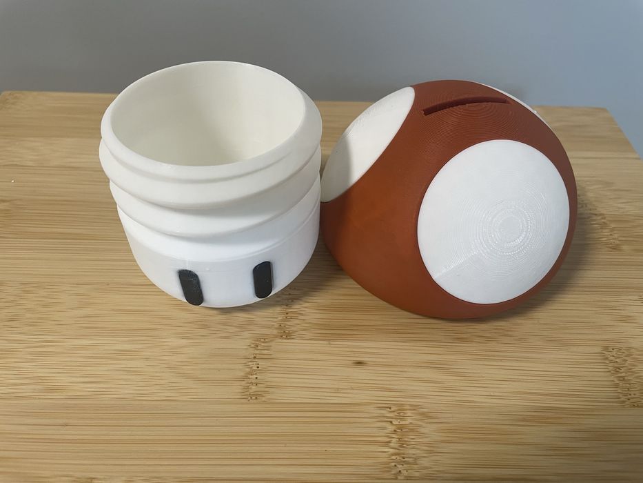 3Д принтирана касичка Super Mario mushroom