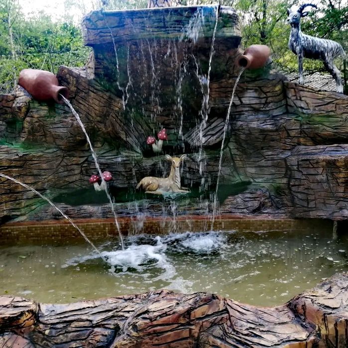 Арт бетон.летняя кухня.скульптура.водопад.барельеф.фонтан.пруд.бассейн