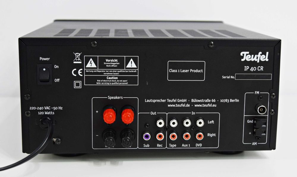 Amplificator Teufel IP 40 CR, CD Receiver mini