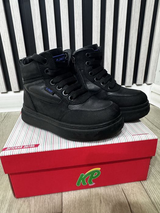 Детская обувь кожаная черная