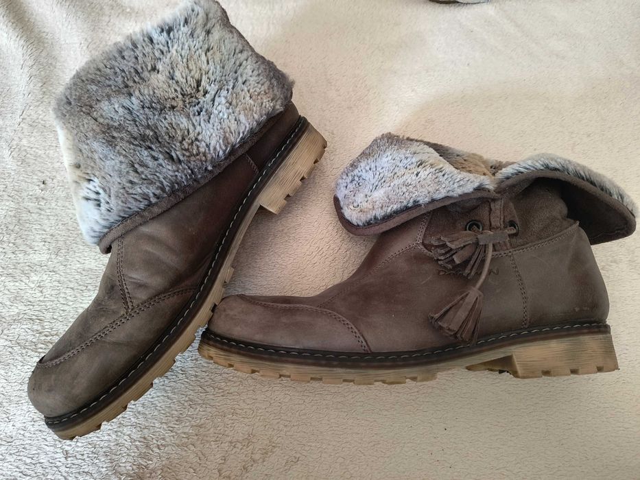 Дамски кожени боти на комфортно ходило