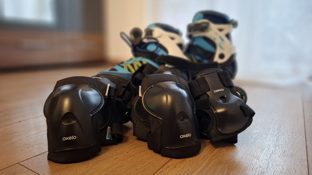Oxelo Ролери 35-38 + накитници,наколенки и налакътници