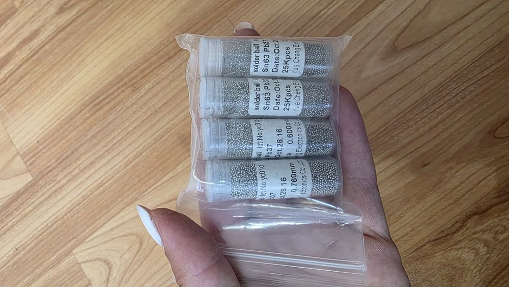 Bile Reballing BGA Leat (Sn63 Pb37) – Diverse Dimensiuni, Seturi Plumb