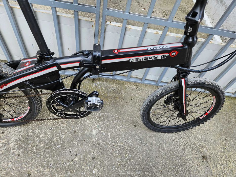 Електрически сгъваем велосипед 20 цола HERCULES-шест месеца гаранция