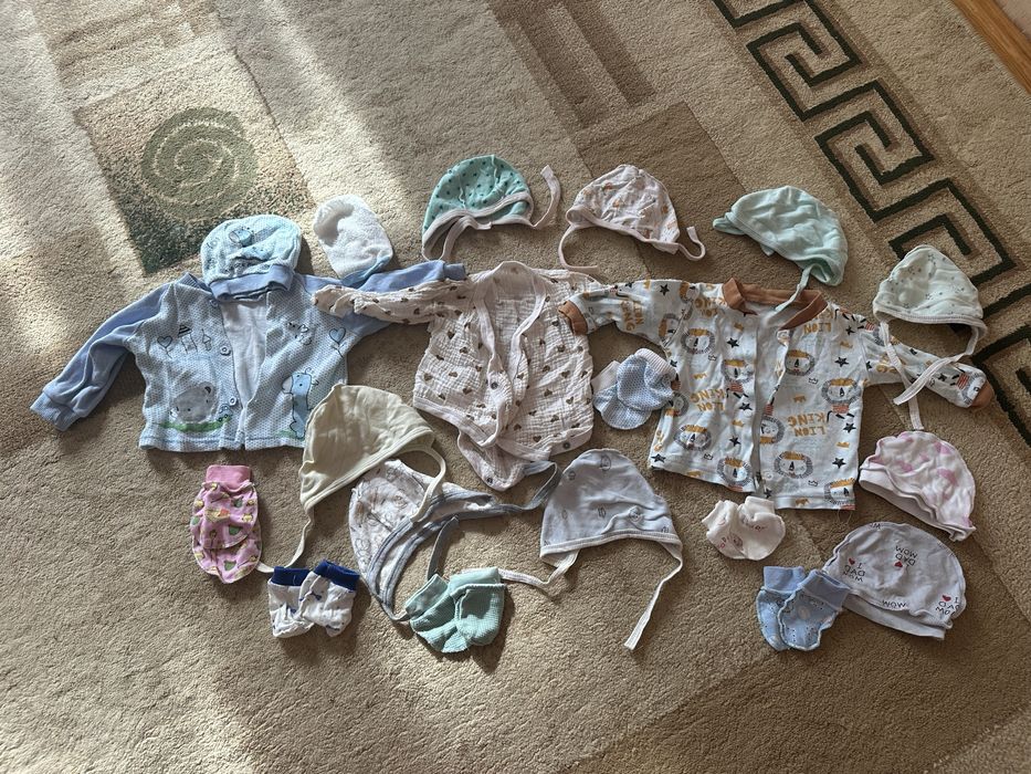 Детская одежда для девочки с рождения до 6месяцев