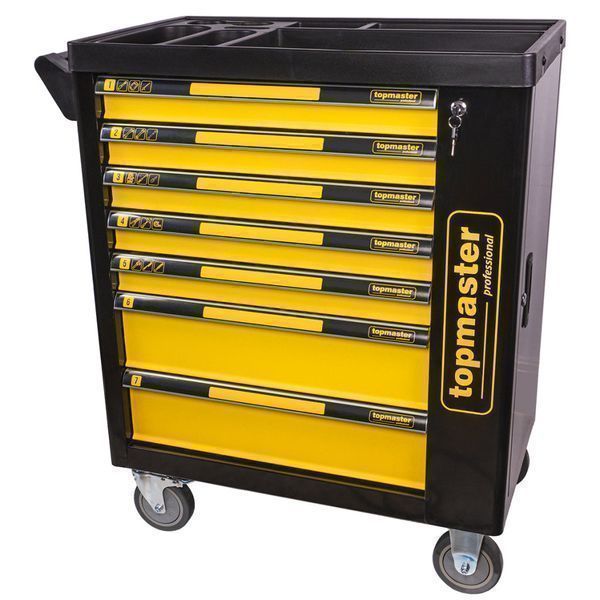 Професионален шкаф оборудван с инструменти, 7 чекмеджета, 5 модула, 21