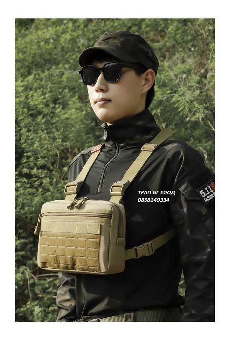 Тактическа Жилетка Airsoft Еърсофт Чанта за носене на гърдите