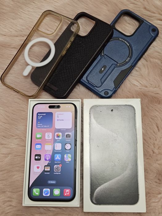 Iphone 15 pro max Blue Titanium 256GB stare excelenta