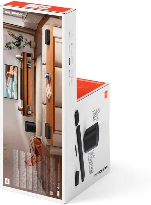 Нова Саундбар Система JBL BAR 800 MK2, 7.1, 2 години Гаранция, WI-FI, Безжичен Субуфер, Обща Мощност 780 W