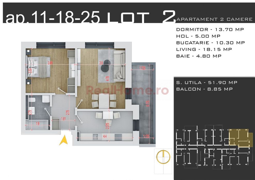 Apartament nou de vanzare – zona Nicolae Teclu, Sector 3
