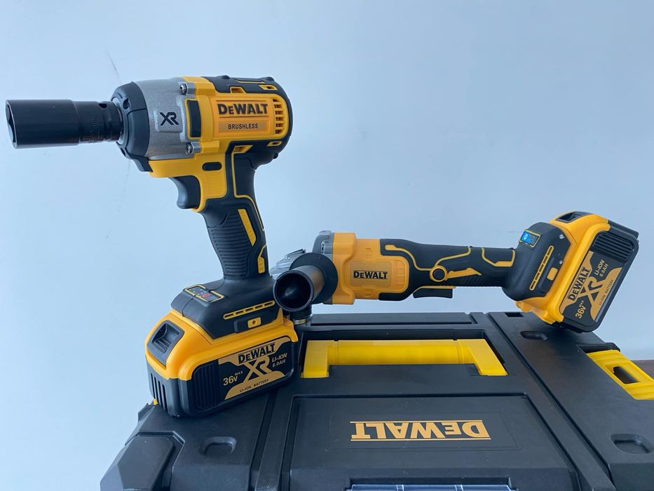Акумулаторен Ъглошлайф и Гайковерт Девалт 2в1 Dewalt 18V,36