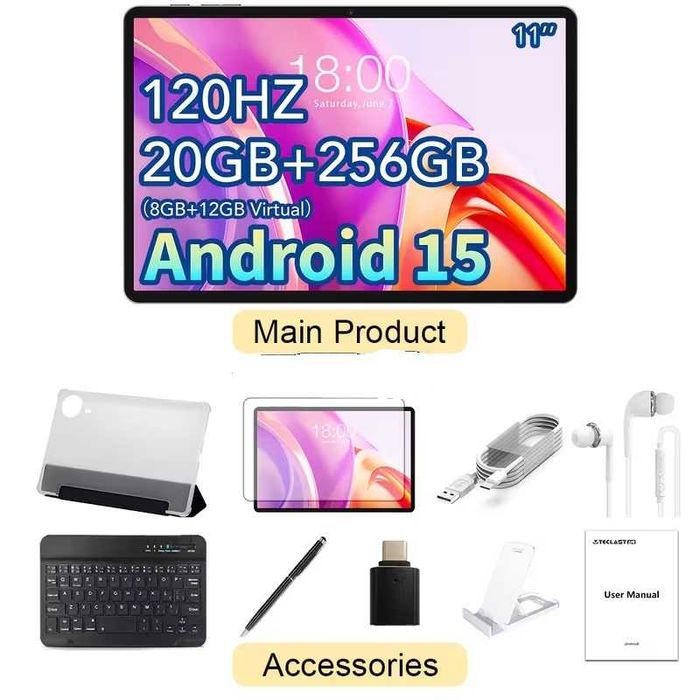 Tableta 11” 20 RAM - 256 GB