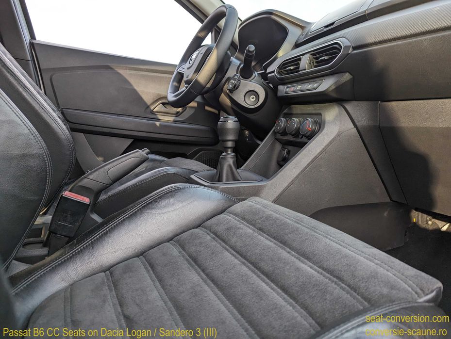 Sistem adaptare scaune de Passat B6 CC pe Logan Sandero 3 III 2020 +