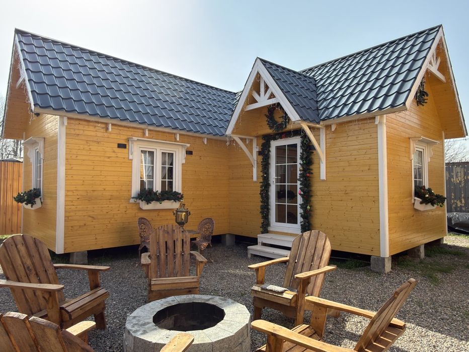 100 foiz tabiiy yog'ochdan uylar