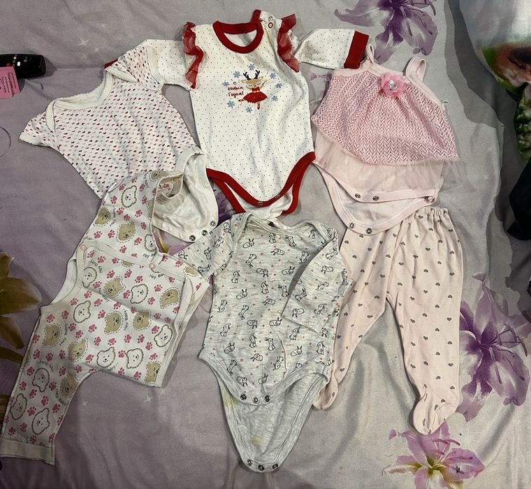 Детская одежда на девочку от 0 до 6 месяца