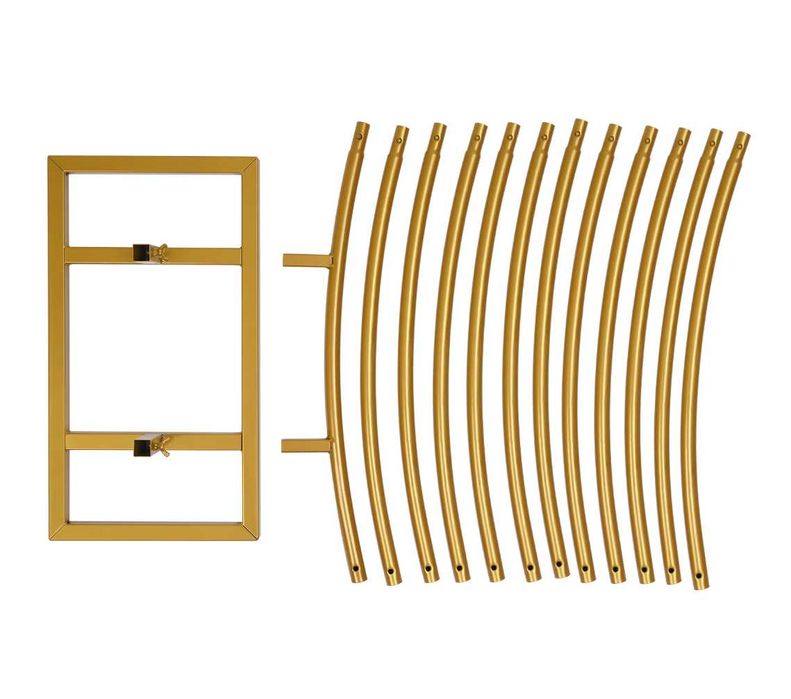 Метална арка за балони 2м златна / украса сватби рожденни дни/