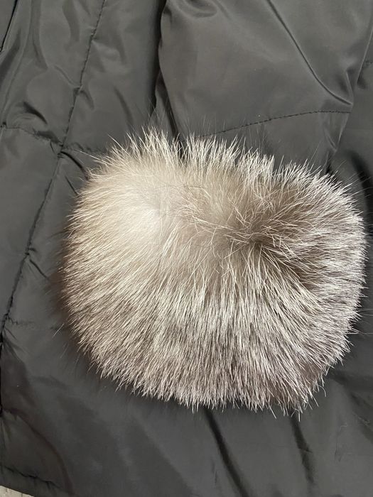 Geaca lunga cu blana naturala