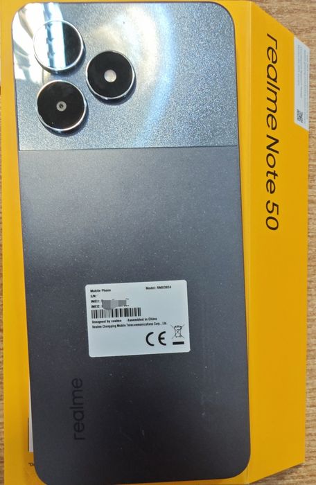 Realme Note 50 64GB 3GB RAM Dual SIM Midnight Black