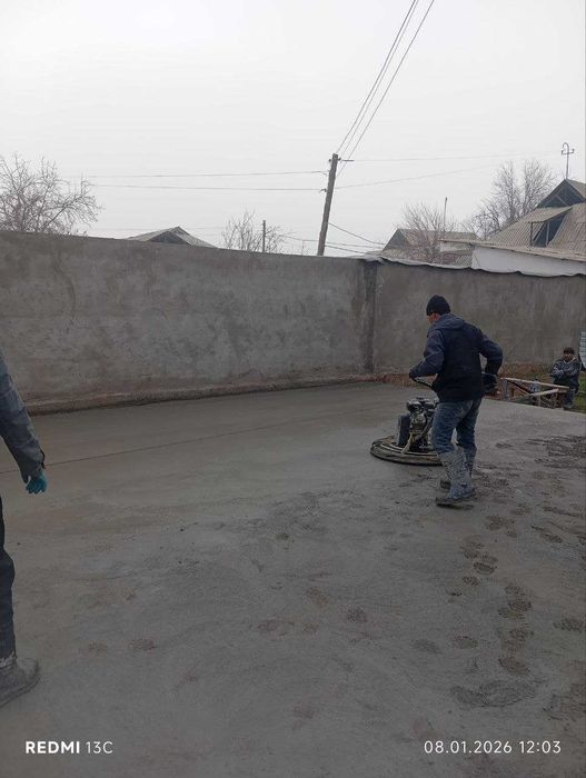 Бетон Пол Стяжка Хизмати Верталет билан