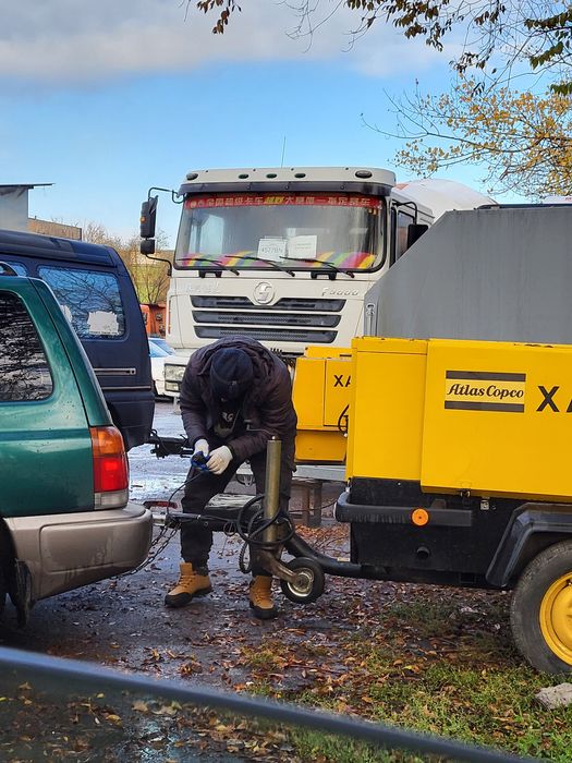 Аренда компрессора, с молотками