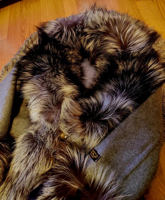 Palton alpaka din blana naturala