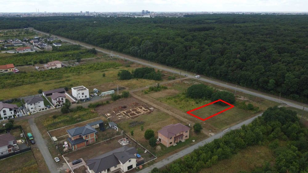 Teren 600 mp sau 1200mp  (SAD), P+2E+M, lângă Pădurea Verde